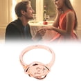 thumbnail image 1 of pstuiky Rings Ring 26 Flower English Letters Rose Gold Diamond Bracelet Letter Couple Ring Sale, 1 of 2