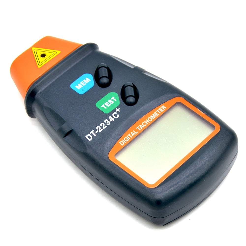 Digital Tachometer,Digital Tach RPM Meter,high Resolution No Contact Rotational Speed Meter,5 Digits LCD Display Photo Tachometer 