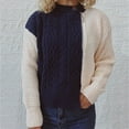thumbnail image 2 of Vedolay Women's Cardigans Knit Button Cardigan Long Sleeve Thick Open Front Sweater Navy,XL, 2 of 5