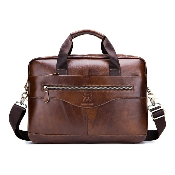 Men Leather Messenger Bag Satchel Bag Crossbody Shoulder Bag for Office School College Business Travel Bag