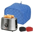 thumbnail image 3 of Deago Polyester Quilted Toaster Cover 2 Slice Kitchen Small Appliance Dust-proof Cover (Blue), 3 of 9