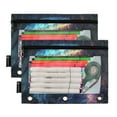 thumbnail image 2 of Wobogo Space Jellyfish Pencil Pouch with 3 Ring Binder Holes Set of 2 for Learning Tools, 2 of 6