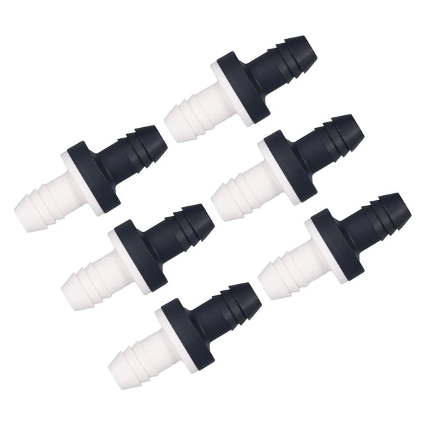 Válvula De Retención De Plástico De 6 Uds, Válvula De Retención Unidireccional En Línea Para Gas Líquido, Diámetro De Interfaz De 3/8 Pulgadas Y 10MM, Tratamiento De Agua,