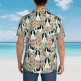 thumbnail image 7 of Cavalier King Charles Spaniel Dogs Lovers Flower Floral Men'S 3d Print Casual Button Down Shirts, Novelty Hawaiian Short Sleeves S, 7 of 7