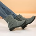 thumbnail image 5 of Tawop Winter Boots for Women Mid-Calf Chunky Heel Fall Boots, 5 of 9