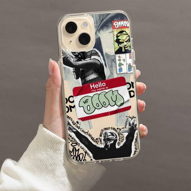 MF DOOM-funda de teléfono para iPhone 11, 12 Mini, 13, 14 Pro, XS Max, X, 8, 7, 6s Plus, 5, SE, XR, carcasa transparente Fivean unisex