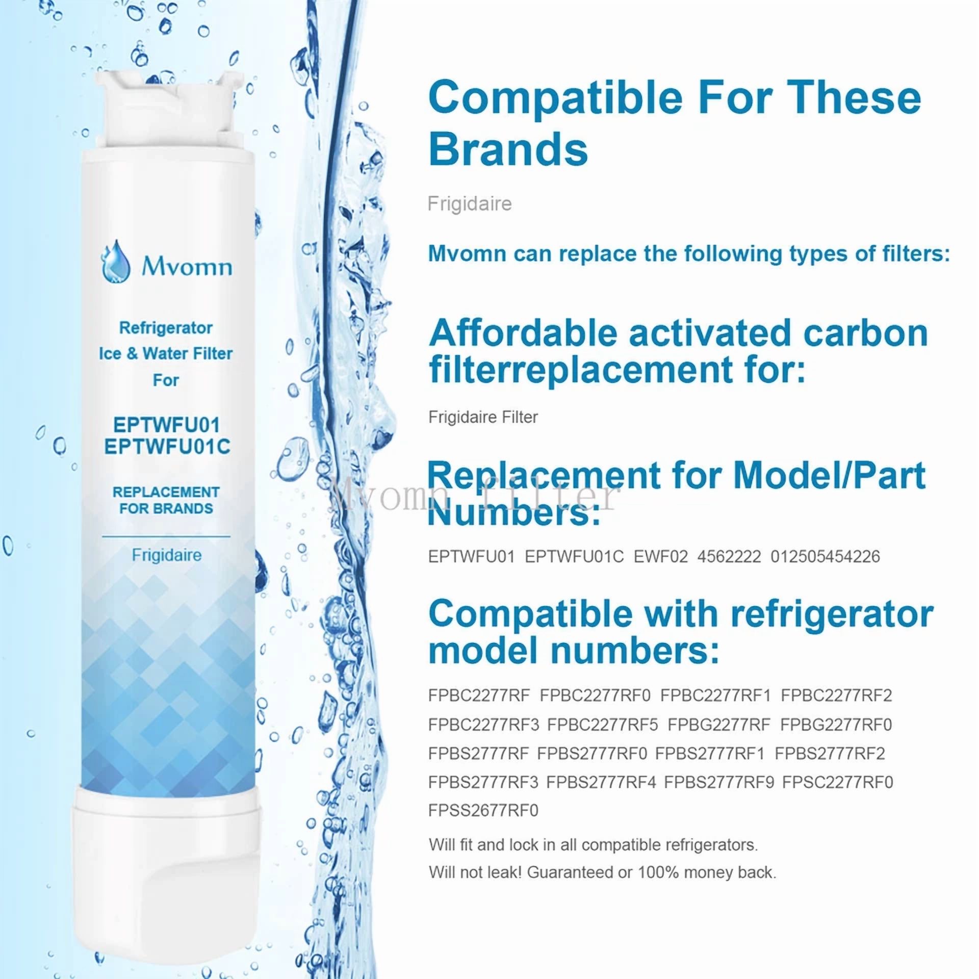 CIRCLE- For Frigidaire Eptwfu01 Pure Source Ultra 2 Refrigerator Water Filter Replac..