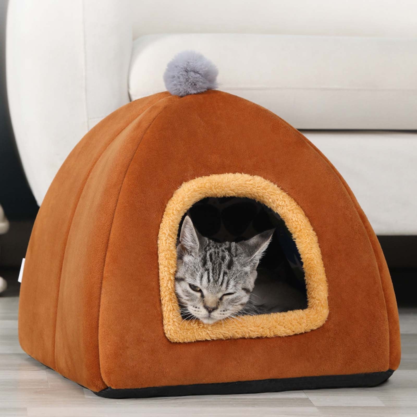 Winter Warm Cat Dog Tent Thickened Dogs Cat Beds For Indoor Cats Pet Tent Warm Outdoor Cat Enclosures Cat Covered Cat Bed Fits Puppy Or Small Pet Birthday For Men Women