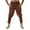 Brown, variant on Mens Pants Retro Ankle Length Strappy Trousers Gothic Party Pants Breeches White