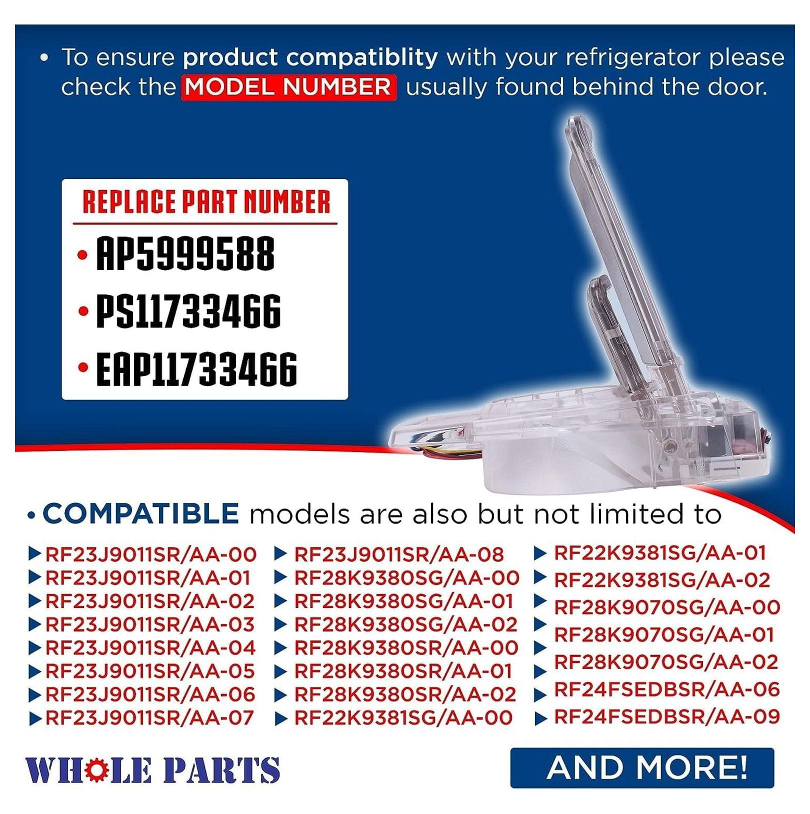 Refrigerator Water & Ice Dispenser Lever DA97-08519A - Replacement Part for Samsung Refrigerators