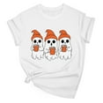 thumbnail image 6 of QunYou Womens Short Sleeve Round Neck Halloween Thanksgiving Fall T-Shirts Graphic Tee Tops, 6 of 7