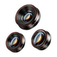 thumbnail image 2 of YUNAFFT Your Mobile Shots With K Phone Lens 25 Macro 0.62 Wide Angle 235 Fisheye 3-in-1 External Lens For Quality Photos, 2 of 9