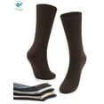 thumbnail image 3 of Deago Men's Cushion Crew Socks 3-6 Pairs Athletic Running 7-9/9-11/11-13 Socks Men Cotton Sport Wicking Work, 3 of 9