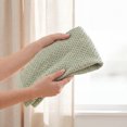 thumbnail image 2 of REGALWOVEN Cotton Hand Towel Set, 13" x 30" Solid Waffle Hand Towels, Soft Towels for Bathroom, Hotel and Spa Light Green 1-Piece, 2 of 7