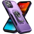 thumbnail image 3 of For Samsung Galaxy S23 Ultra Heavy Duty Hybrid Rugged 2in1 TPU Shockproof Protective with Magnetic Ring Stand Holder Phone Case Cover by Xpression - Purple, 3 of 9