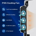 thumbnail image 2 of Cooling Fan for PS5 Accessories,with 3 Blue LED Light / 2 USB 3.0 Ports / 2 Fan Speed,Compatible with PlayStation 5 Console Digital/CD Version, High Efficiency PS5 Cooler Station, 2 of 6