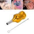 thumbnail image 3 of Mango de máquina de Tatuaje de 28 mm, Agarre Profesional de aleación de Aluminio para Tatuaje Ligero de Tatuaje Accesorios(Oro) tatuaje máquina agarre Spptty suministros de tatuaje, 3 of 7