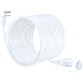 thumbnail image 1 of Cable De Extensión Para Exteriores, Color Blanco, Calibre 16, 25 Pies, Enchufe Plano De 90 Grados, Cable De Extensión Para Exteriores De 3 Clavijas, Cable De Extensión Sjtw Único, 125 V, 13 V, 1625 W,, 1 of 1