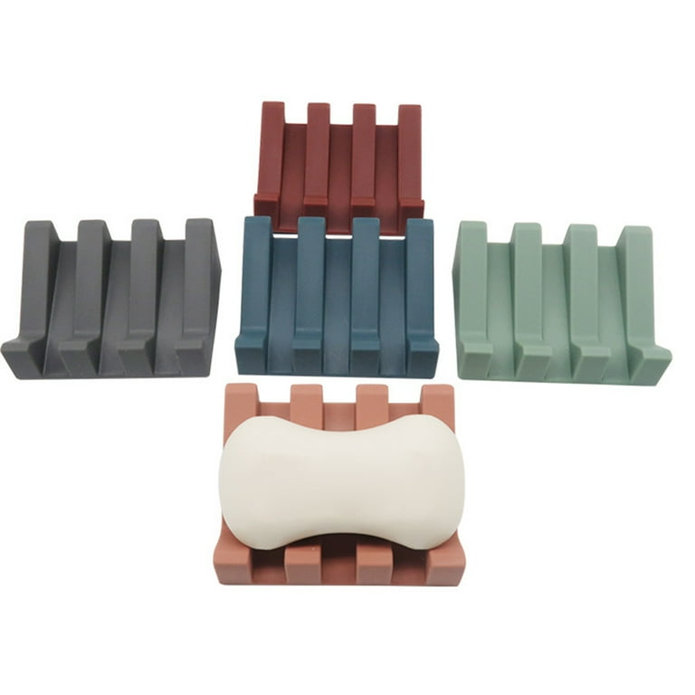 Cheers US Silicone Kitchen Soap Tray, Sink Tray for Kitchen Counter/Soap  Bottles, Sponge Holder and Organizer with Drain 