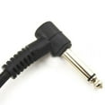 thumbnail image 3 of 6 x Electric Guitar Cables 6 inch 1/4 Right Angle Effect Pedal Patch Cord Black, 3 of 3