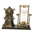 thumbnail image 4 of Adornos de reloj de arena con temporizador de arena, escultura de centro de mesa, estatua creativa Dorado, 4 of 7