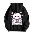 thumbnail image 4 of Women's Hoodies Oversized Long Sleeve Funny Cute Ghost Graphic Hooded Sweatshirts Fall Trendy Comfy Casual Loose Fit Tops, 4 of 8