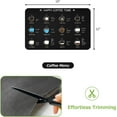 thumbnail image 2 of Designer Coffee Bar Mat, Small 12 x 19 Inches, Rubber Backing, Absorbent Coffee Maker Mats for Dish Drying, Kitchen Countertop, Heat Resistant, Coffee Flavor Menu, Black, 2 of 8