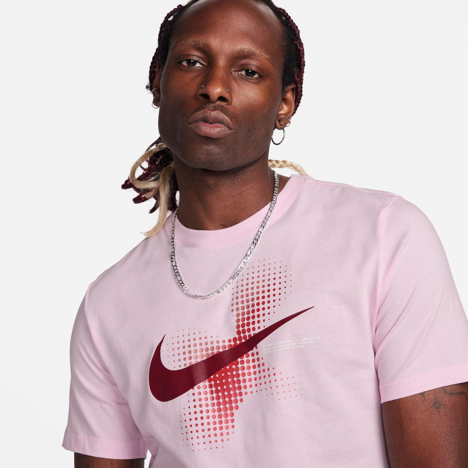 foam pink nike shirt