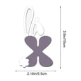 thumbnail image 3 of Decoraciones de Pascua, adornos de Pascua, regalos de Pascua Adorno de letra con orejas de conejo de madera de Pascua Letrero colgante de madera, 3 of 6