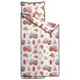 thumbnail image 2 of Fireman and Sign White Pattern Teens Toddler Nap Mat with Pillow, Sleeping Mat Bag for Preschool Daycare 60"x20", 2 of 6