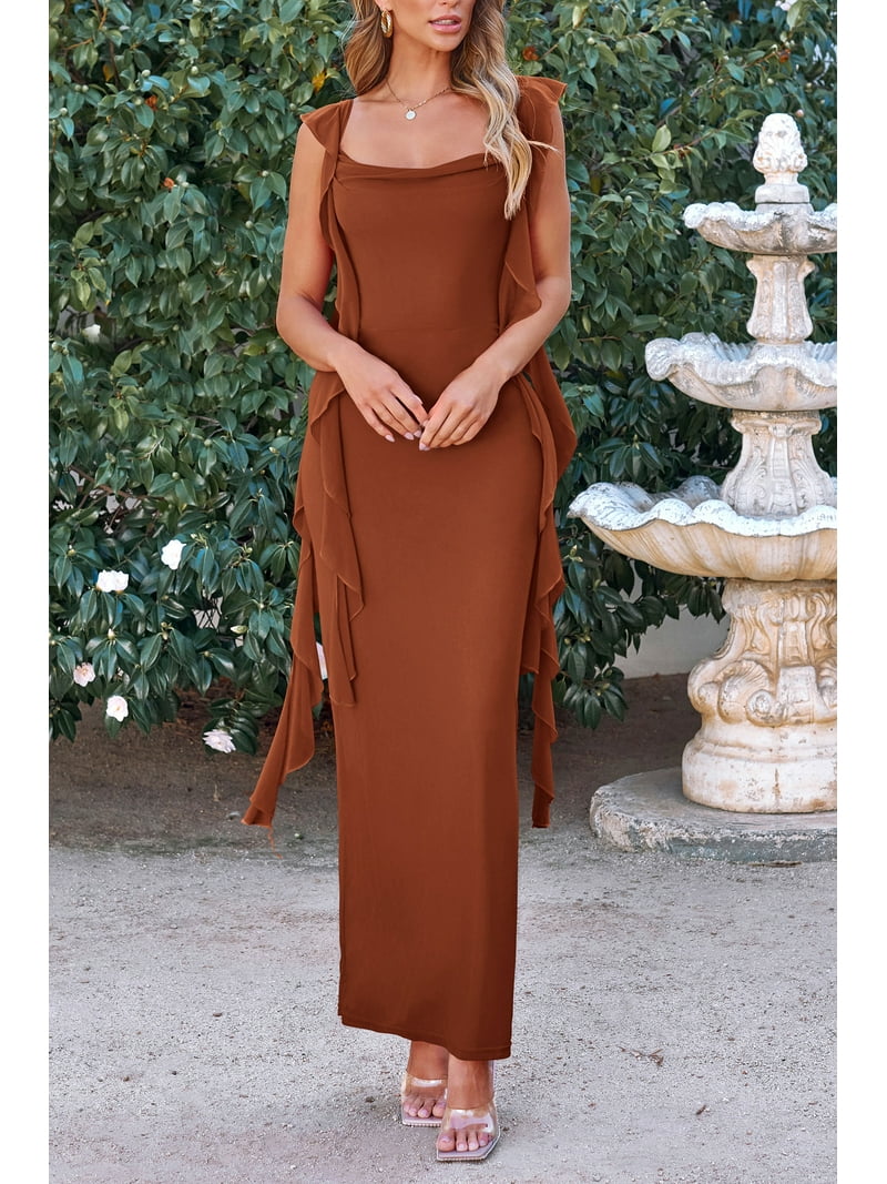 green emerald velvet dress PRETTYGARDEN Summer Sleeveless Maxi Dresses for Women Elegant Classy A main image 1