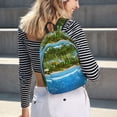 thumbnail image 5 of Balery Island And Coral Reef Mochila Clásica Impresa Básica para Viaje, Mochila Escolar Resistente al Agua, Mochila de Lona con Correas Ajustables-Small, 5 of 5