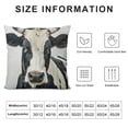thumbnail image 5 of Soft Pillowcases King Black White Cow Decorative Bed Pillow Sham Rectangle Cushion Cover for Sofa Couch Zipper Closure, 5 of 5