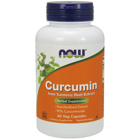 NOW Supplements, Curcumin, derived from Turmeric Root Extract, 60 Veg