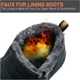 thumbnail image 4 of Earlde Men Women Snow Boots Comfortable Faux Fur Full Lined, 4 of 7