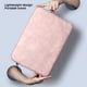thumbnail image 4 of Funda para computadora portátil Funda de cuero impermeable para computadora portátil con cremallera Funda para computadora a prueba de golpes, rosa, 15 pulgadas, bolsa de cargador Inevent EL002886-05, 4 of 7