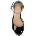 thumbnail image 5 of Journee Womens Jezzie Low Heel Ankle Strap Dress Sandals, Widths Available, 5 of 10
