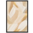 thumbnail image 6 of Framed Canvas Print Neutral Abstract Wall Art Beige MInimalist Decorative for Living Room Bedroom - 24"x36" BLACK, 6 of 8