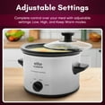 thumbnail image 2 of Elite Cuisine MST525 1.5Qt. Mini Slow Cooker with Adjustable Settings and Keep Warm, 2 of 5
