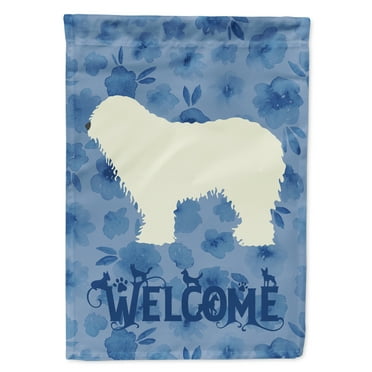 Carolines Treasures CK6182CHF Komondor Welcome Flag Canvas House Size Large multicolor
