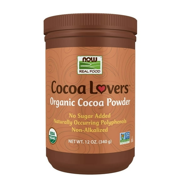 NOW Foods - NOW Real Food Poudre de Cacao Biologique - 12 oz