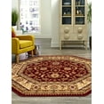 thumbnail image 4 of Unique Loom Voyage Collection Area Rug - St. Louis (7' 10" Octagon Red/Gold), 4 of 12