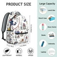 thumbnail image 6 of Baseball Pattern Backpack for School,Cute School Bag,Schoolbag with Adjustable Shoulder Straps & Padded Back,15.3"x11"x7.1"., 6 of 6