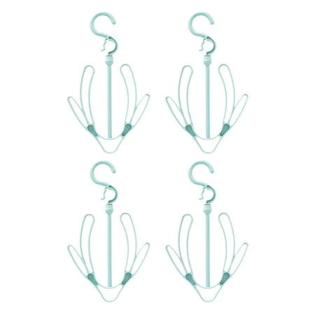 

4Pcs Shoes Drying Rack Moveable Shoes Hanger Practical Shoes Hanging Shelf Sky-Blue