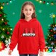 thumbnail image 1 of Sudadera con capucha para niños, sudadera con capucha de manga larga con estampado navideño, jersey para niños, blusa de poliéster para niños, 1 of 6