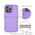thumbnail image 4 of For iPhone 15 Pro Max 5G Case ,Sturdy Phone Case for iPhone 15 Pro Max 5G 6.7 inch ,Tiflook Shockproof Protection Heavy Duty Armor Hard Plastic & Rubber Rugged Bumper 2-in-1 Case Cover ( Purple ), 4 of 7