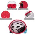 thumbnail image 5 of WANDF Drawstring Bag for  Women Drawstring Backpack with Mesh Pockets,Waterproof Sports Gym Bag,Large Athletic Sackpack for Beach,Swimming, Basketball,Soccer(Red), 5 of 9