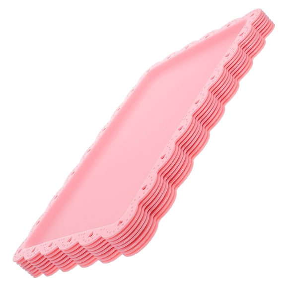 WHAMVOX 8pcs Rectangular Platters Reusable Coffee Tea Cup Tray Dessert Plate Party Serving Platters Snack Serving Platters Candy Plates