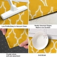 thumbnail image 3 of Yellow Geometric Quatrefoil Pattern Kitchen Rug Mat,Kitchen Runner Rugs Non Skid Washable,Decorative Kitchen Floor Mats for Kitchen,Sink,Laundry,17"X47", 3 of 5