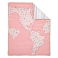 thumbnail image 3 of Lambs & Ivy Girls Rule the World Pink Floral 4-Piece Baby Crib Bedding Set, 3 of 9